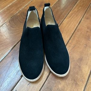 Clarks black suede ankle boots. Never worn boots.Size 9